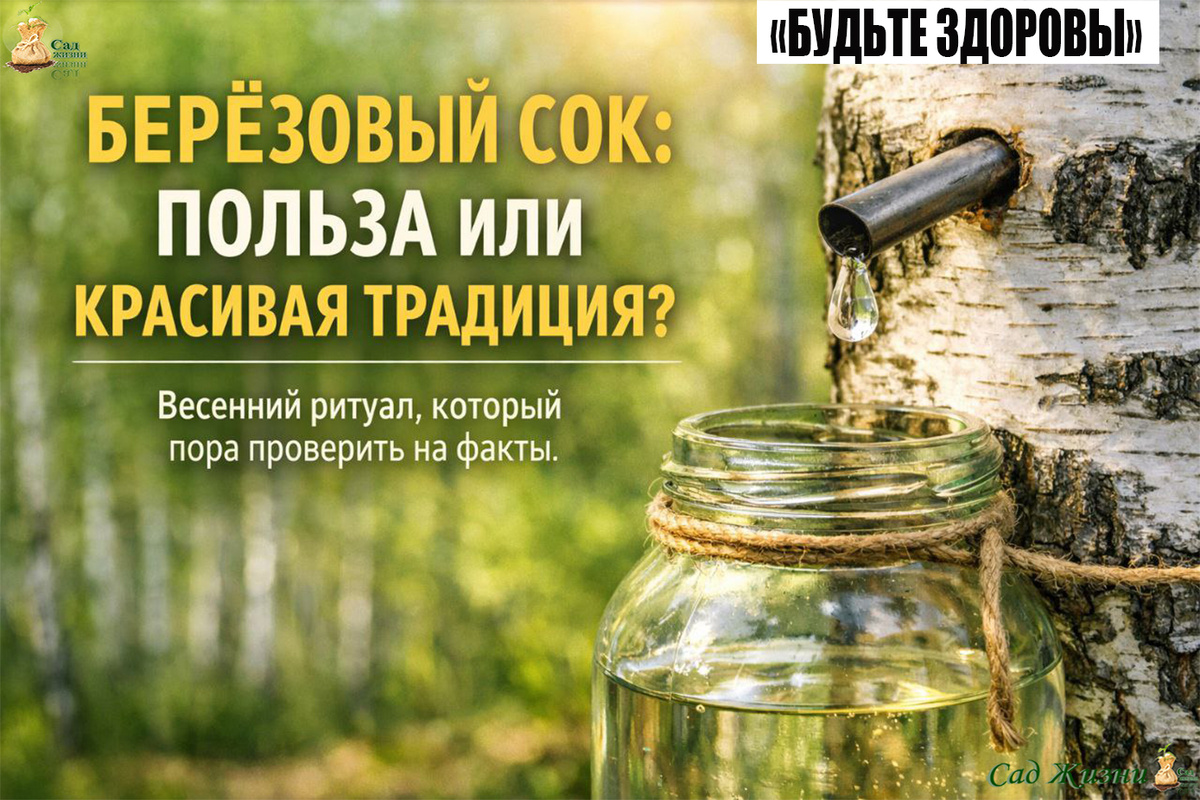 Берёзовый сок: традиция с пользой или опасный самообман?