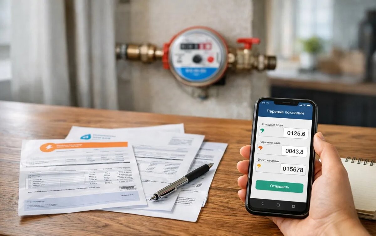    Счетчики воды и света: как проверить начисления и что будет, если забыть передать показания