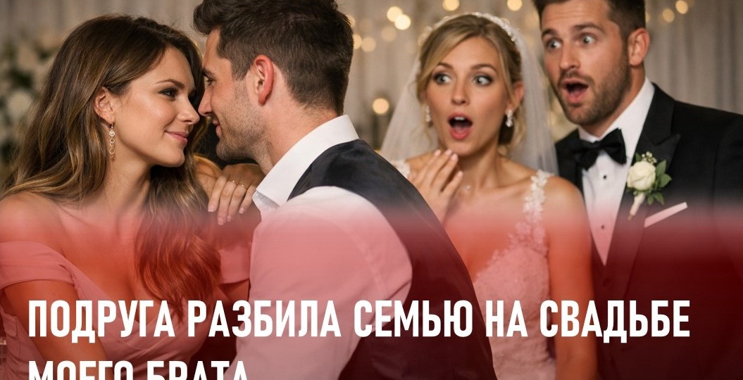 Подруга разбила семью на свадьбе моего брата