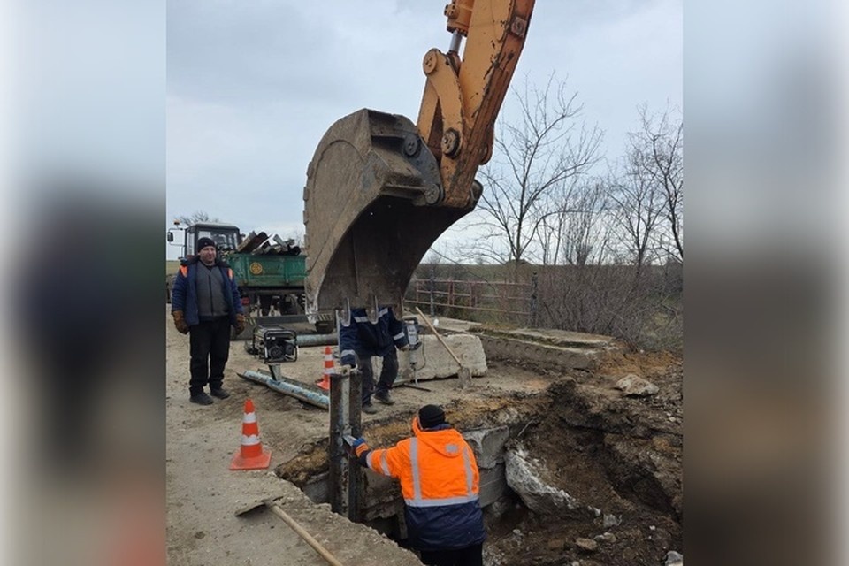    В Чаплинском округе провели срочный ремонт моста. Фото: администрация Чаплинского округа