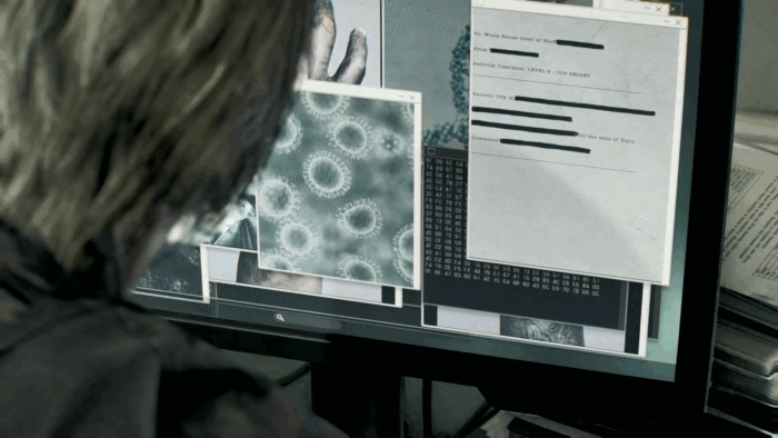 Gif картинка "Леон нашёл новую информацию по делу"