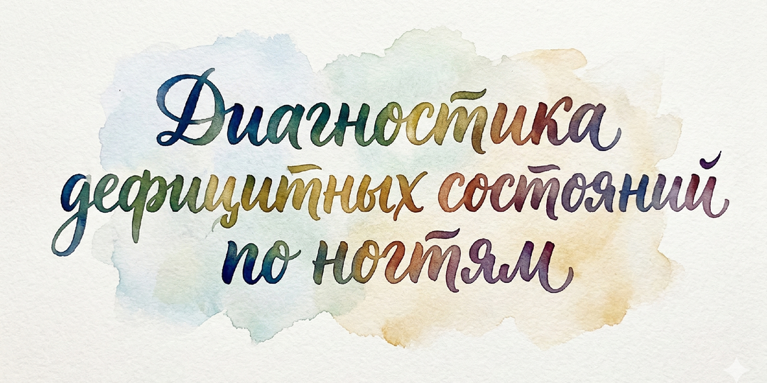 Диагностика дефицитных состояний по ногтям