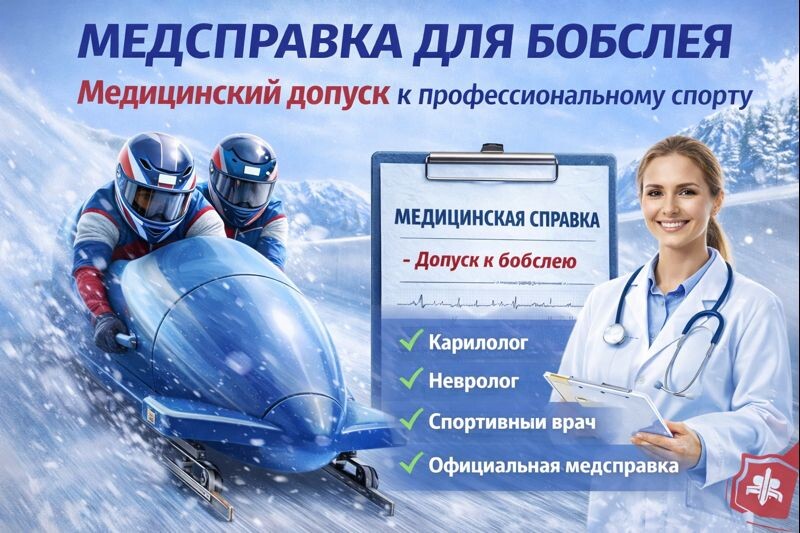 🔥 Медсправка для бобслея: обязательный медицинский допуск к профессиональному спорту