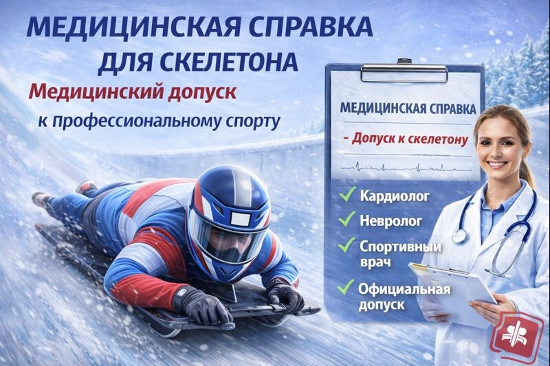 Медицинская справка для скелетона — официальный допуск к соревнованиям высокого уровня