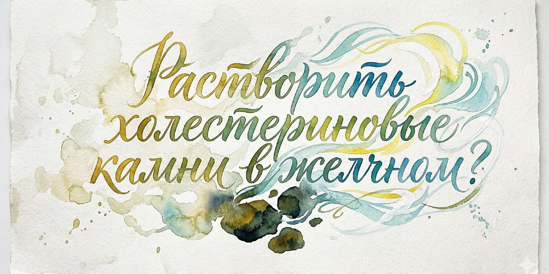 Растворить холестериновые камни в желчном?