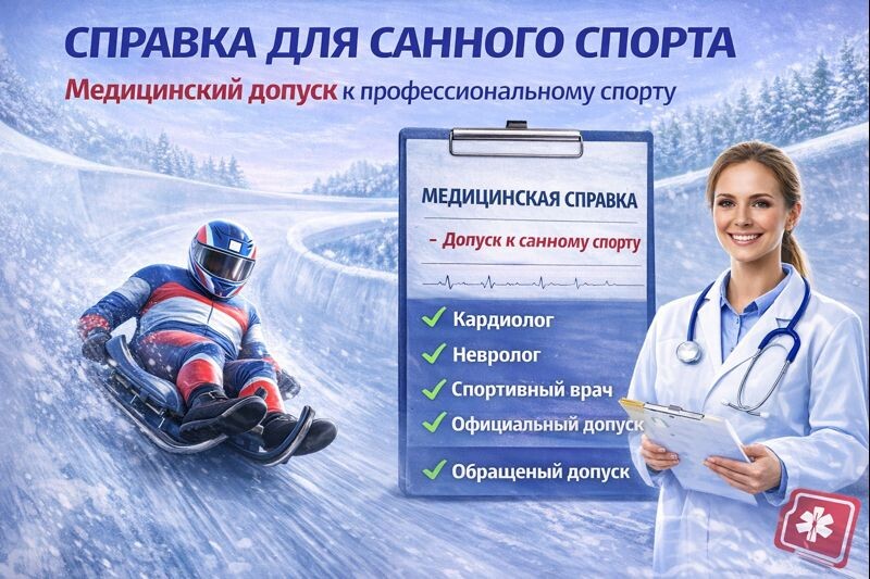 🔥 Медицинская справка для санного спорта: обязательный допуск к профессиональным соревнованиям