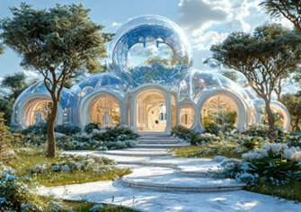 Дворец принцессы Гигиены. Изображенте сгенерировано в нейросети шедеврум