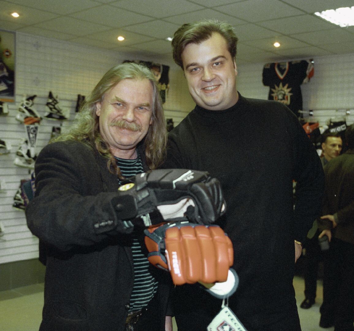 Певец Владимир Пресняков и Василий Уткин (фото: РИА Новости / Владимир Федоренко)📷
