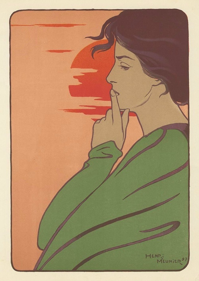 Картина Анри Менье "Час тишины" (1897г.)