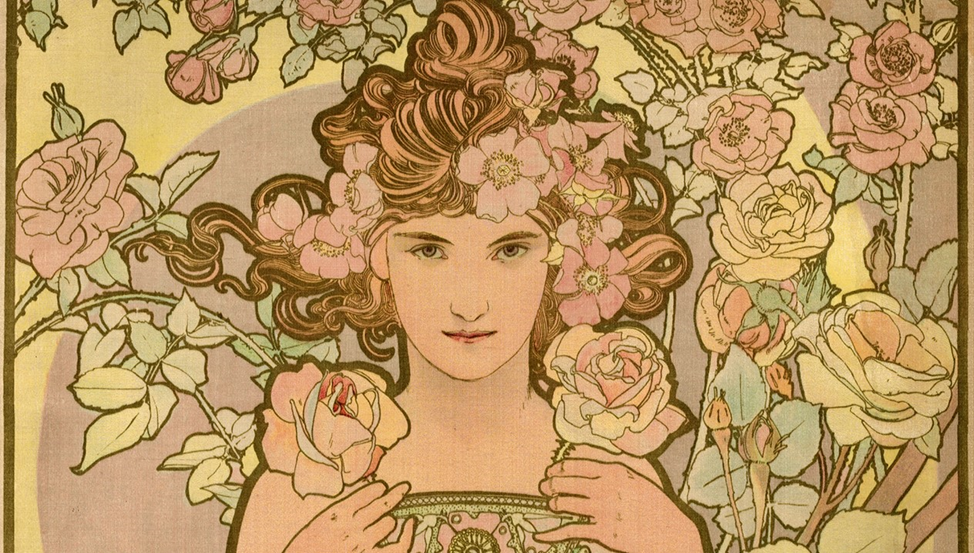 «Роза», автор Альфонс Муха (1898)