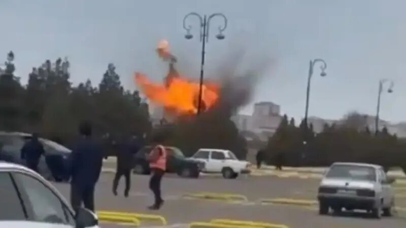 Момент попадания одного из дронов
Фото:
NDTV World
