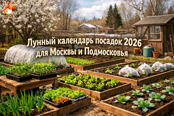 Лунный календарь посадок 2026 для Москвы и Подмосковья по месяцам – когда сеять, сажать и не злить Луну 😄🌙