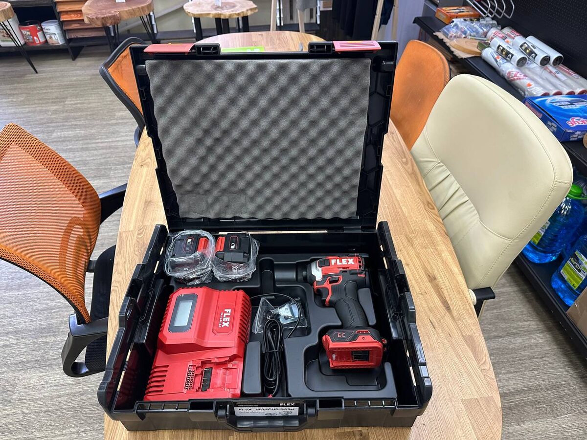 Аккумуляторный ударный винтоверт FLEX ID 1/4″ 18.0-EC-HD