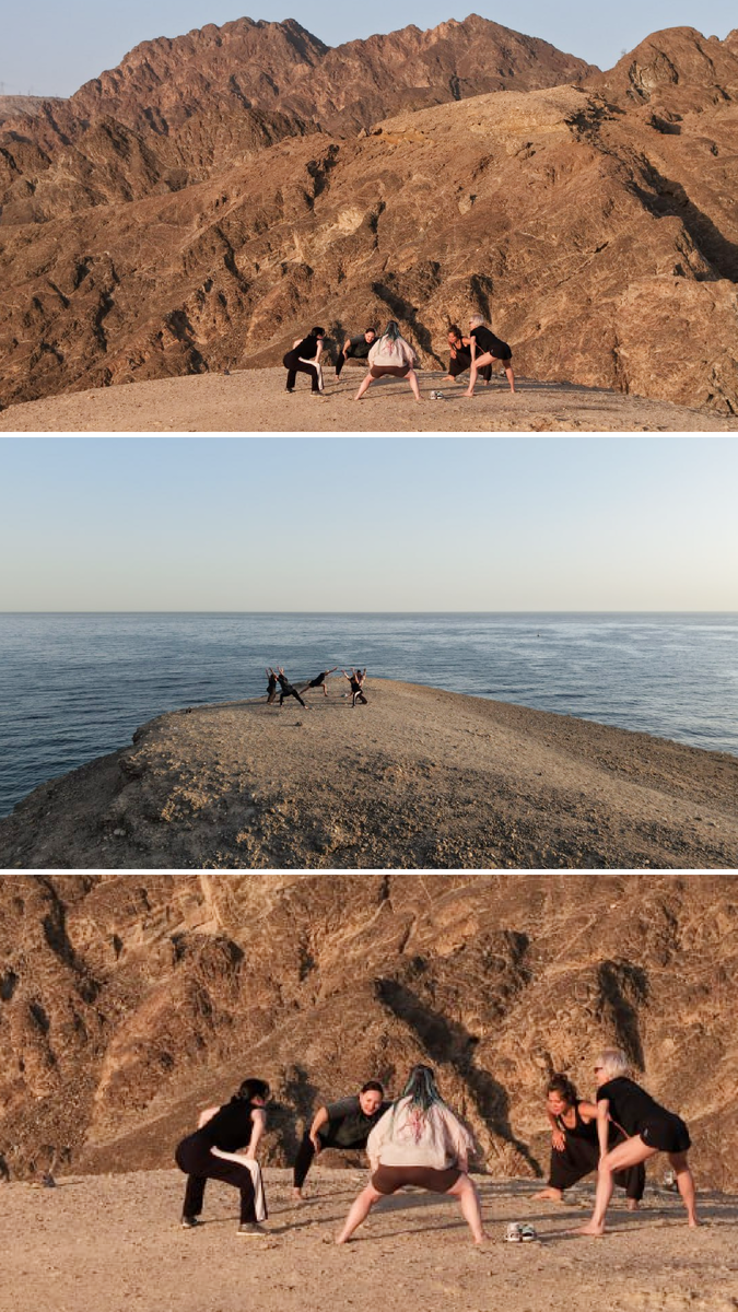 Йога на берегу моря в Омане