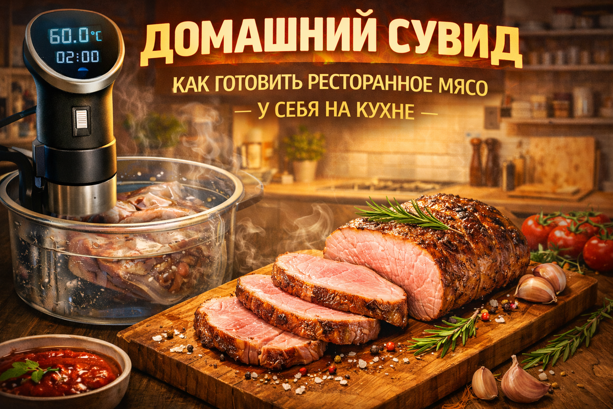 Домашний сувид — как готовить ресторанное мясо у себя на кухне