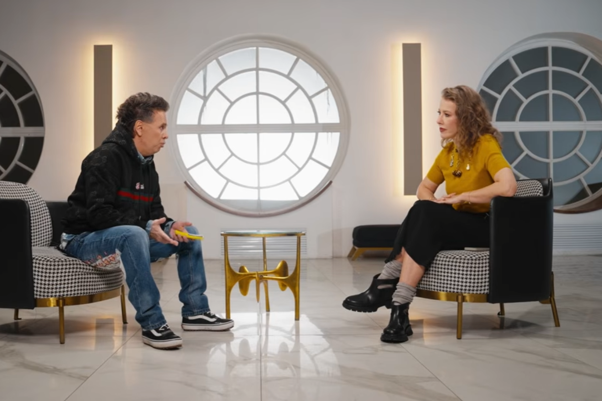 Кадры из интервью Собчак с Губиным, ютуб