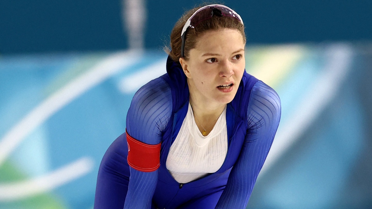    Ксения Коржова на Олимпиаде-2026. Фото: REUTERS/Yves Herman