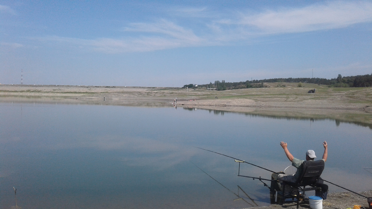Так выглядит нынешней весной Симферопольское водохранилище...