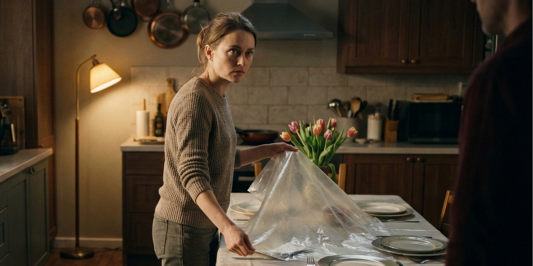 — Раз ты дома сидишь, накрой стол для моих коллег, — попросил муж 8 марта. Я накрыла — клеенкой, чтобы не пачкали