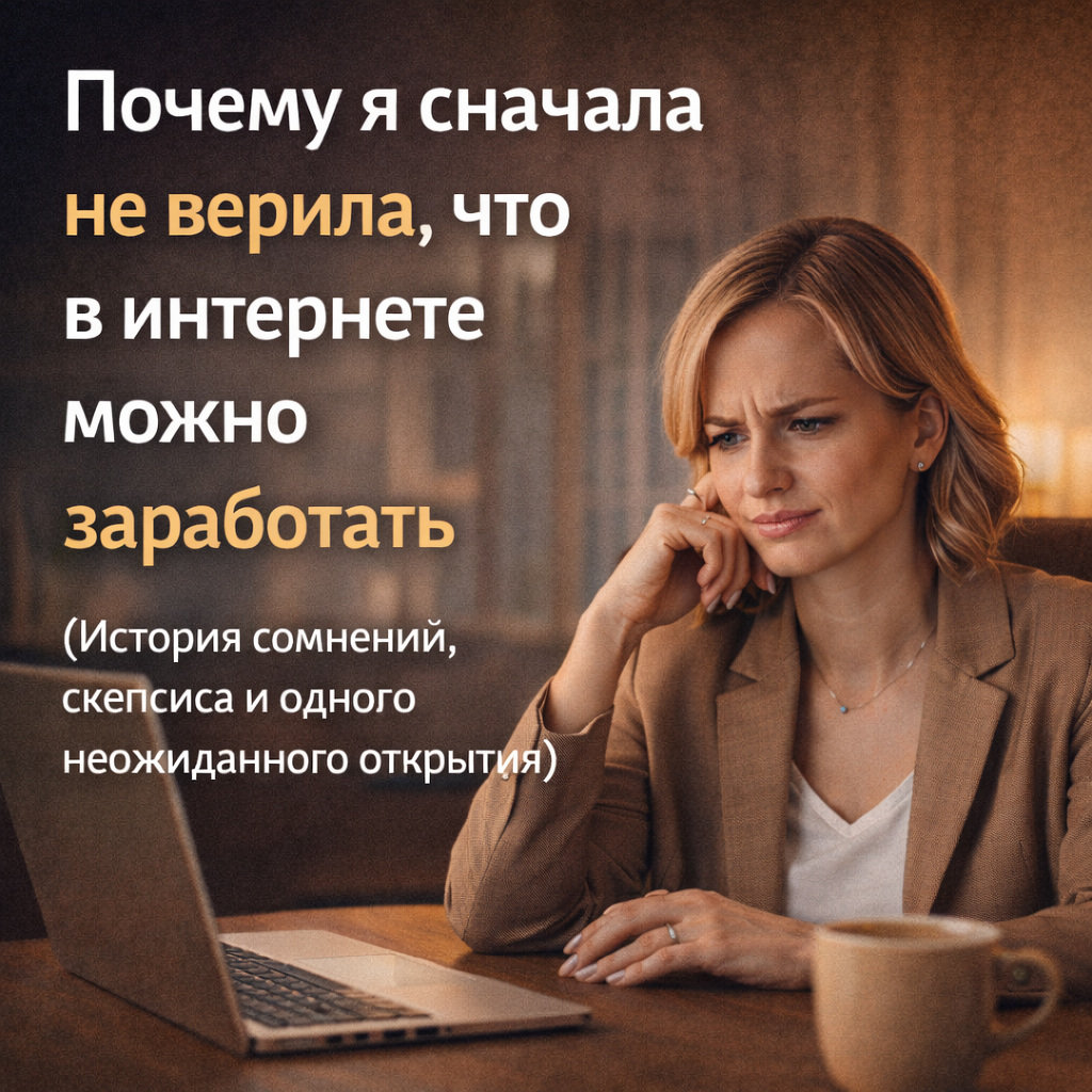 Почему я сначала не верила, что в интернете можно заработать