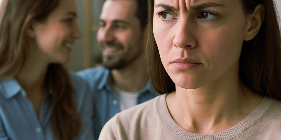 - Ты кого привёл в наш дом? - возмутилась молодая жена, увидев мужа с другой