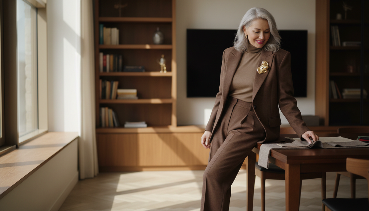 Тон в тоне или мягкий тональный переход - настоящий секрет удлинения силуэта