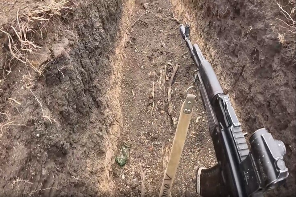    Финальная часть штурма опорника - зачистка траншей. Фото: Минобороны РФ