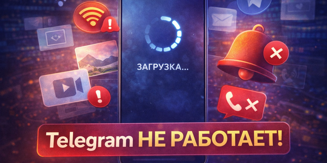 Telegram не работает: не грузит фото, не приходят уведомления и срываются звонки — что делать сейчас