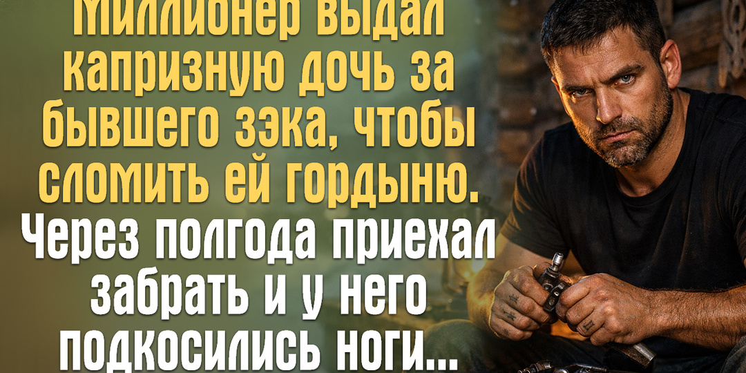 Миллионер выдал капризную дочь за бывшего зэка, чтобы сломить ей гордыню. Через полгода приехал забрать и у него подкосились ноги…