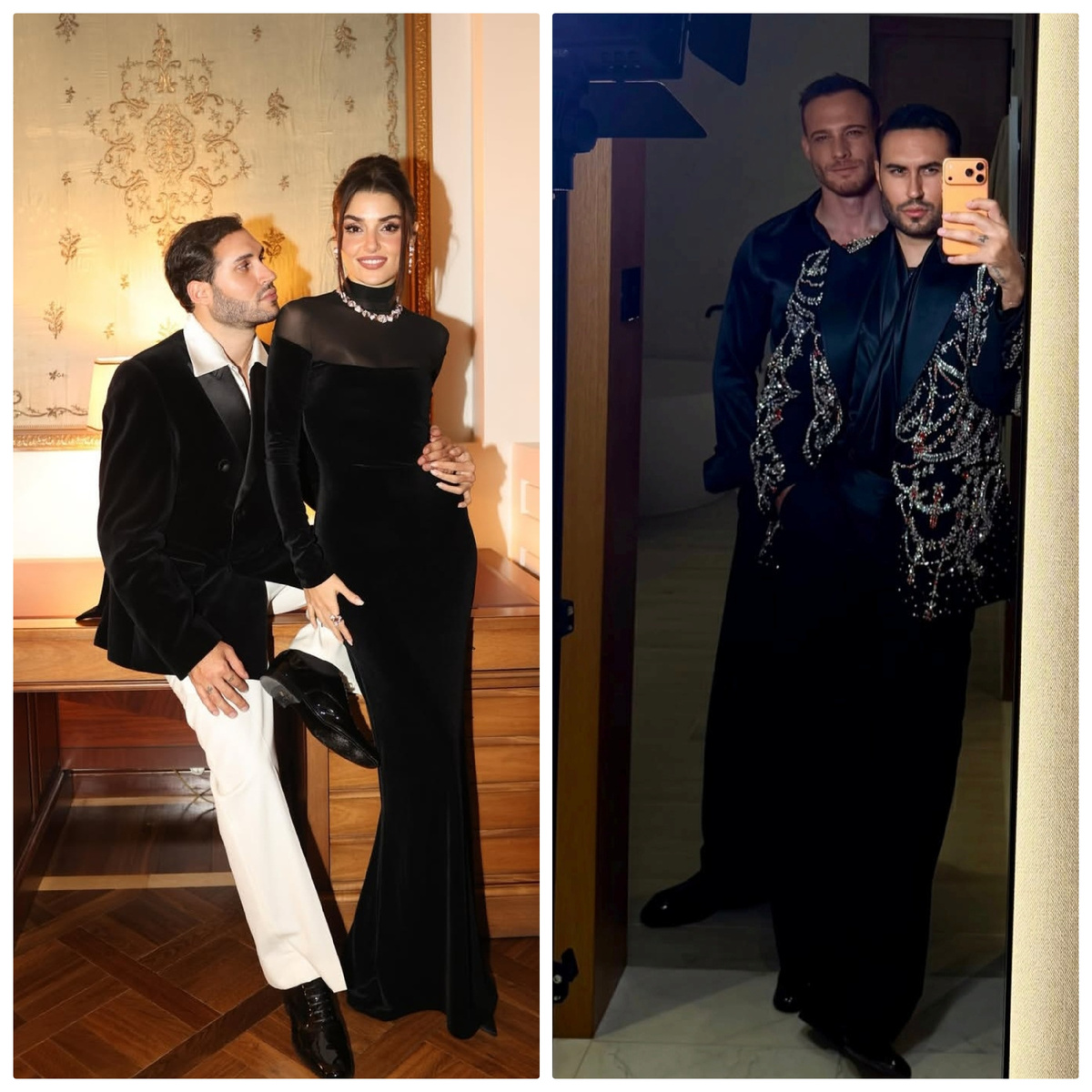 Инан Кирдемир, Ханде Эрчел, Керем Бюрсин. Фотографии из личного аккаунта иг.