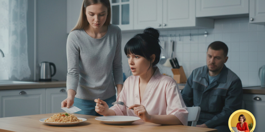 Девушка брата потребовала накормить её ужином, а вместо порции еды получила счёт на полторы тысячи рублей и немедленное выселение