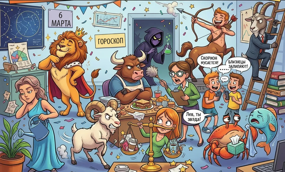 Гороскоп на 6 марта 2026 года для всех знаков зодиака / Фото: создано ИИ