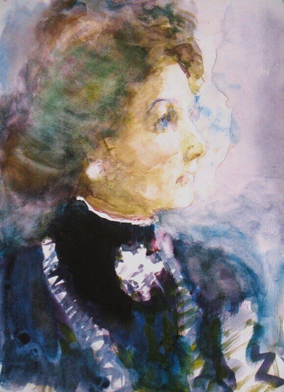 Интересно сколько разных приемов он использует в портретах дам. Нет заученности цвета, приема - от работы к работе - все разное!