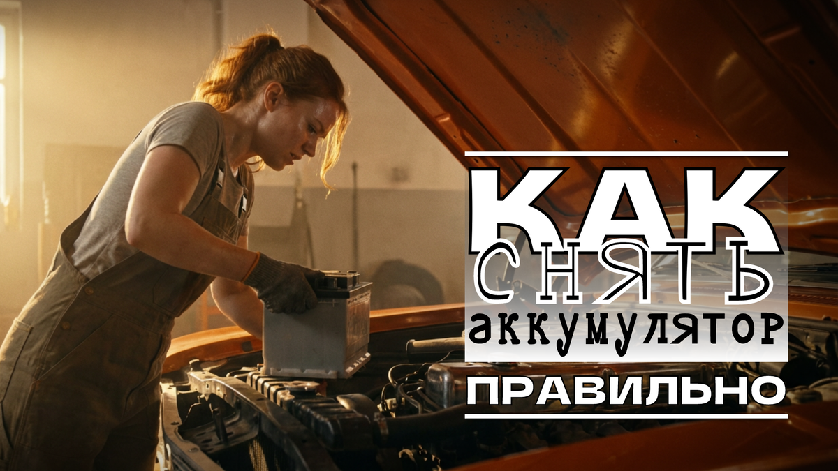 Как правильно снять аккумулятор с машины