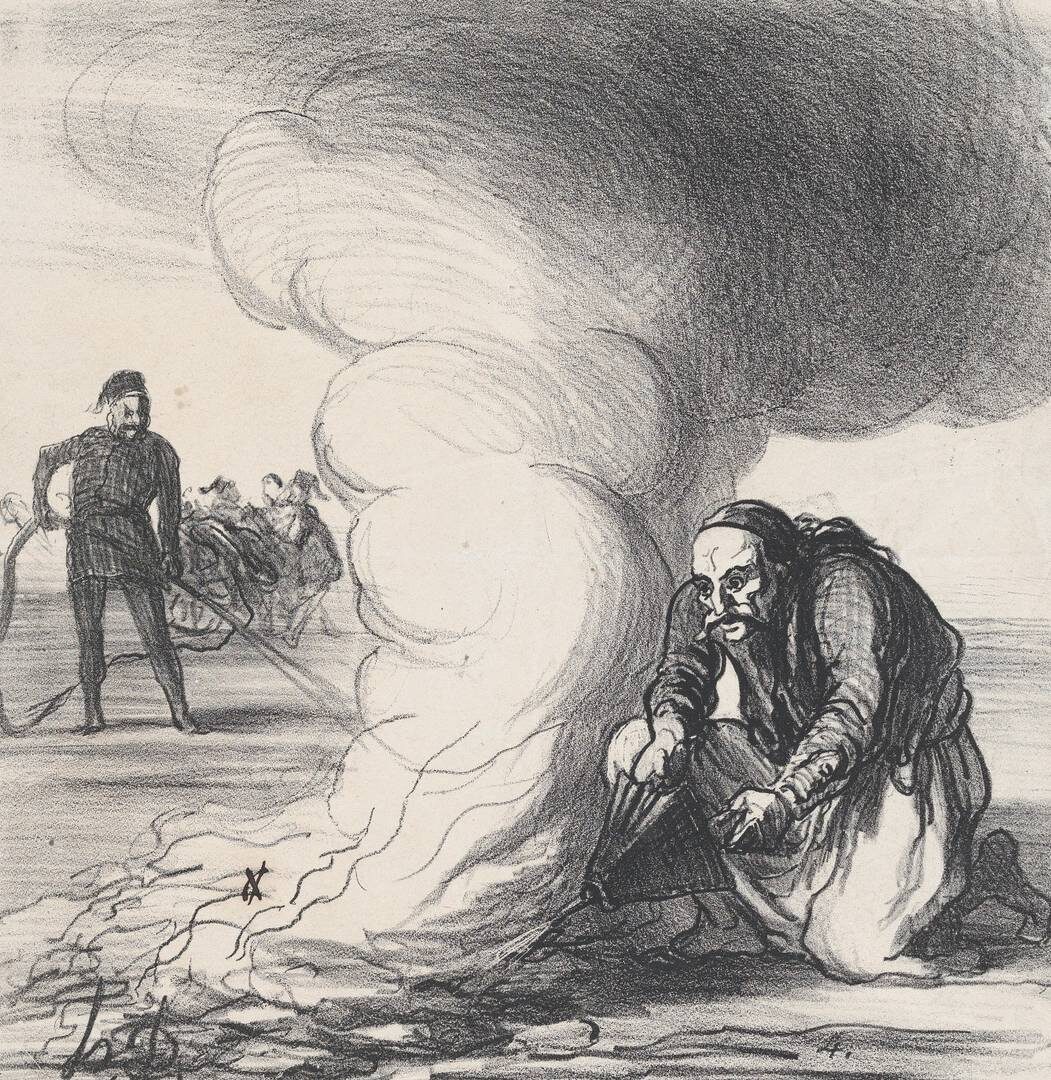     Оноре Домье. Предательское отношение. 1867