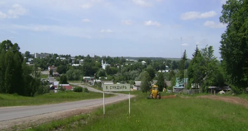 Дорога, ведущая из Чебоксар в Большой Сундырь.