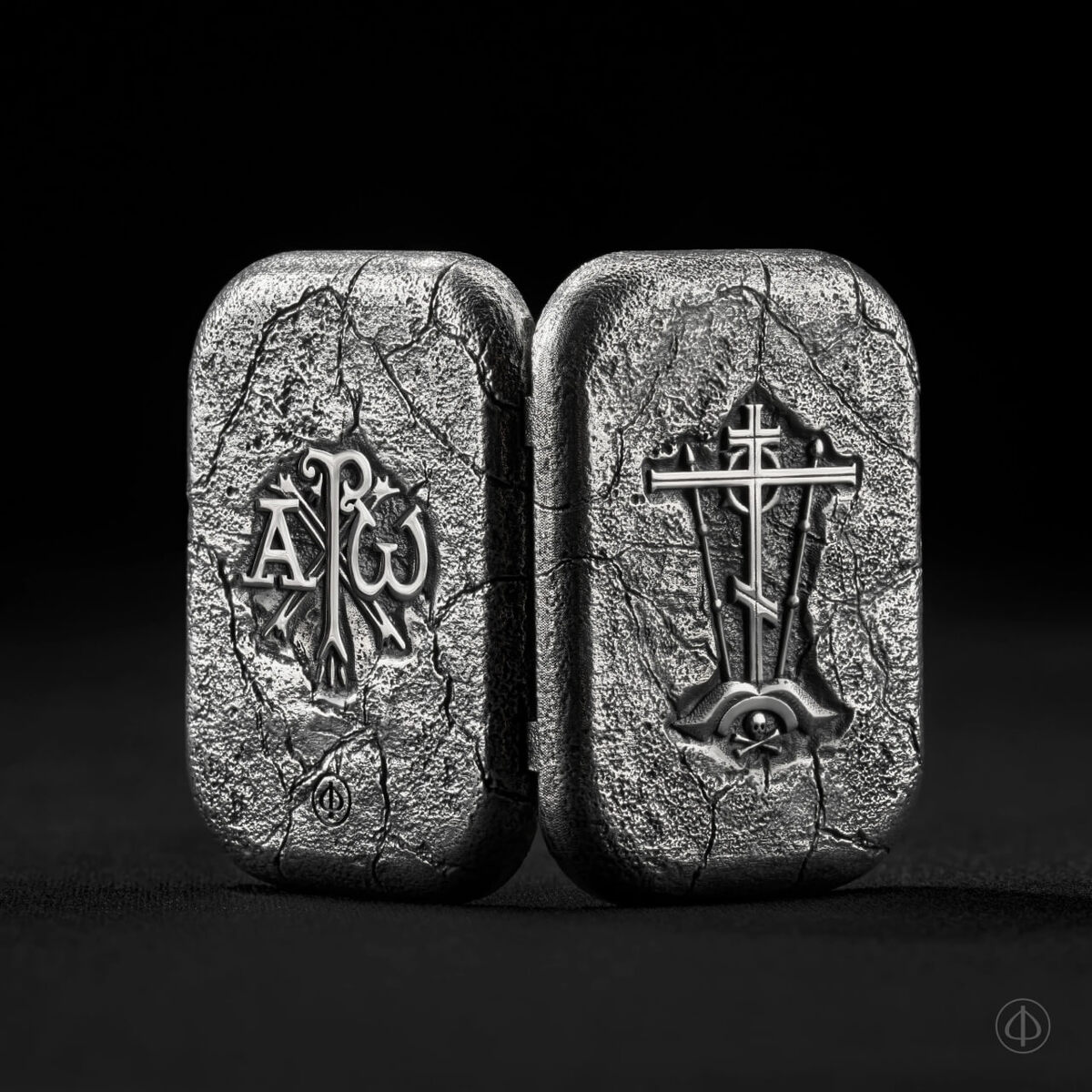 Складень «Николай Чудотворец» из серебра Арт.065