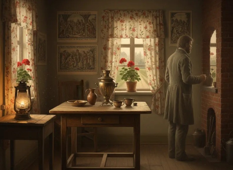 Так нейросеть представляет себе станционного смотрителя и его дом