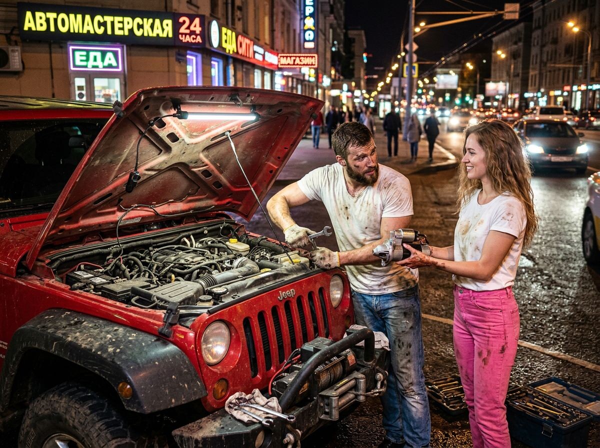 Он умеет ремонтировать, а я пытаюсь помочь