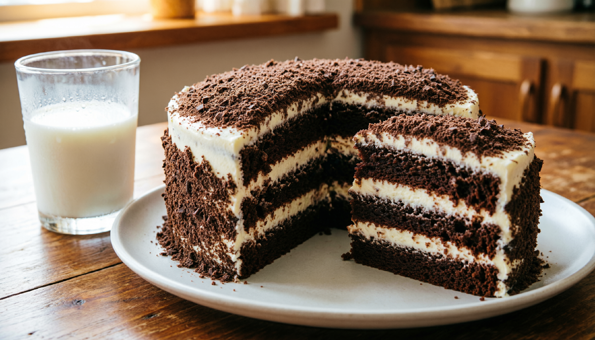 Торт Спартак со сметанным кремом