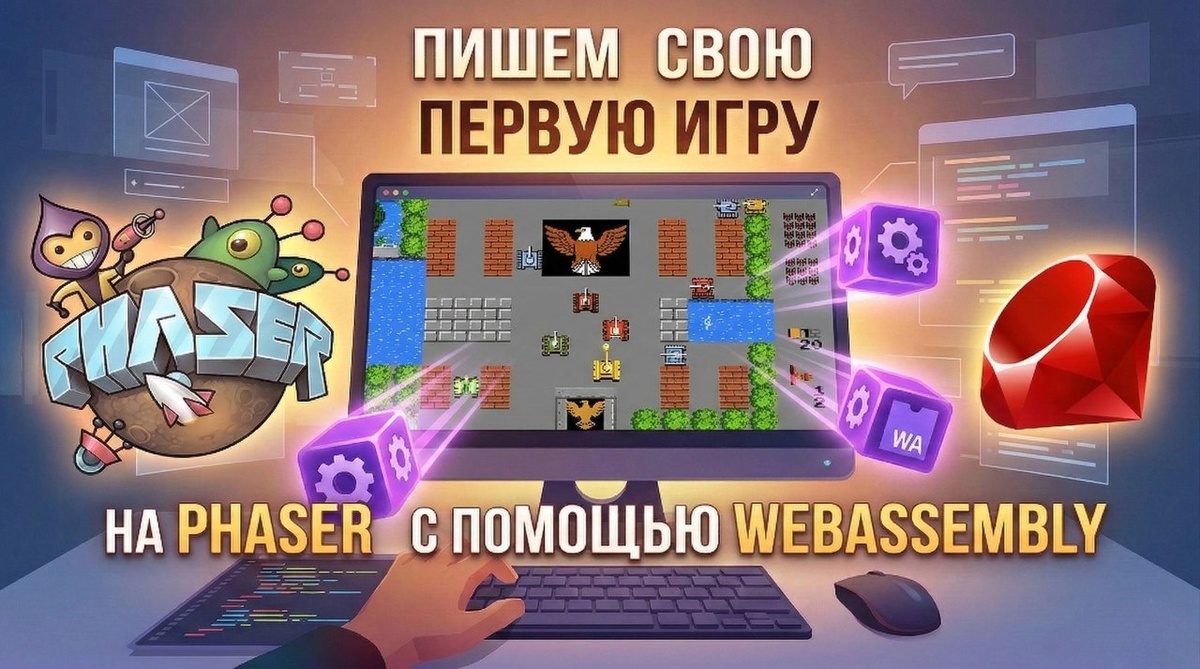Ruby Wasm и Phaser JS: Наводим порядок и запускаем первый скрипт (Часть 2)