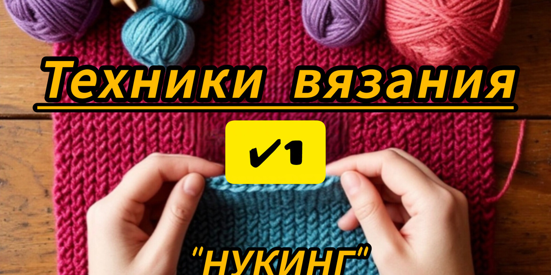 Техники вязания ✔️1 "нукинг"