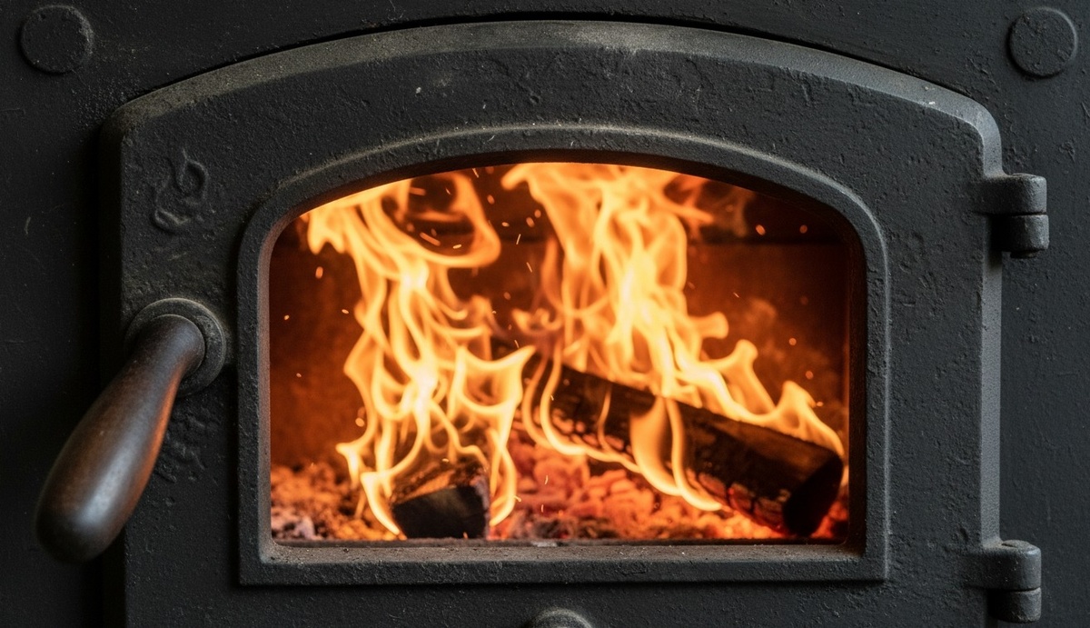    Деревянная ручка на раскалённой печной дверце — это не дизайнерский каприз