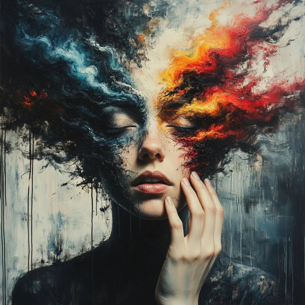 Стресс. Иллюстрация сгенерирована нейросетью