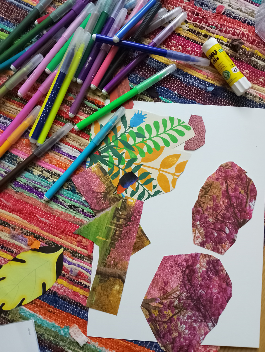 На фото: наш творческий беспорядок. 