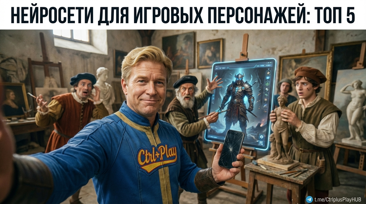 Нейросетевые инструменты для создания игровых персонажей: топ-5