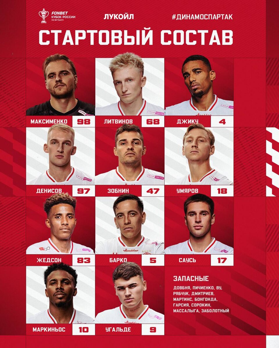 Из телеграм-канала "Спартака".