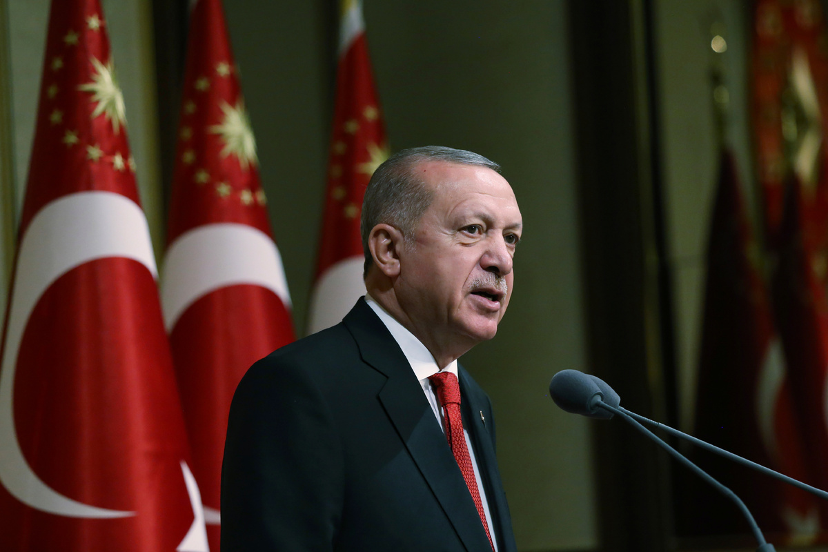    Президент Турции Реджеп Тайип Эрдоган  Turkish Presidency via AP, Pool