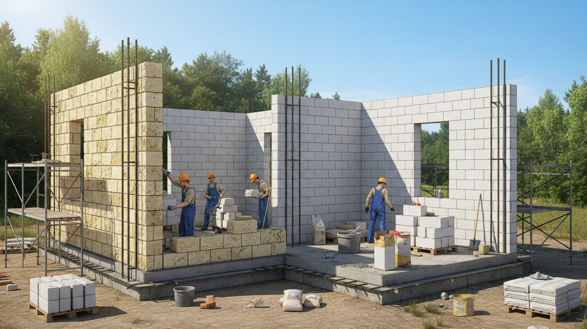 Газобетон или ракушечник? Что лучше для строительства дома в Крыму