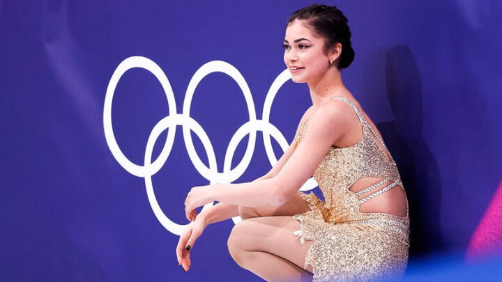21 февраля 2026 года, Милан. Аделия Петросян прощается с Олимпиадой на показательных выступлениях.